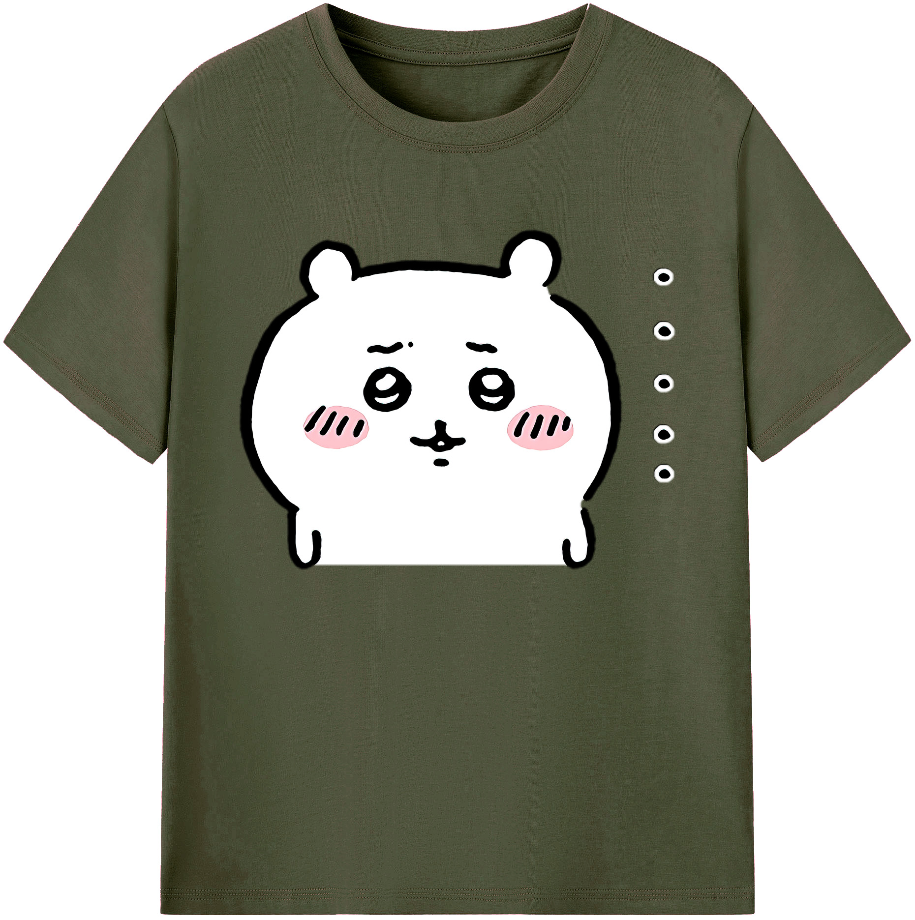 （画像用） ちいかわ ちいかわ Chii-kawa chiikawa 綿100％ メンズ半袖Tシャツ｜肌触りやわらか＆通気性